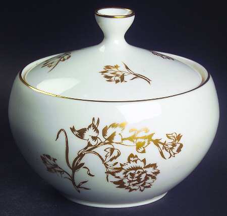 Carnation Sugar Bowl & Lid