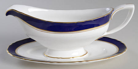 Cavendish Blue Gravy Boat & Underplate