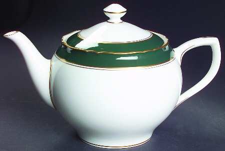 Cavendish Leather Green Teapot & Lid