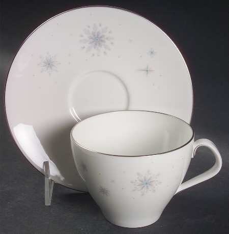 Celeste Flat Cup & Saucer Set