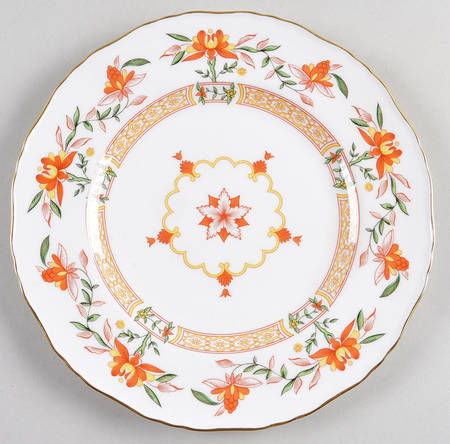 Chamberlain Orange Luncheon Plate
