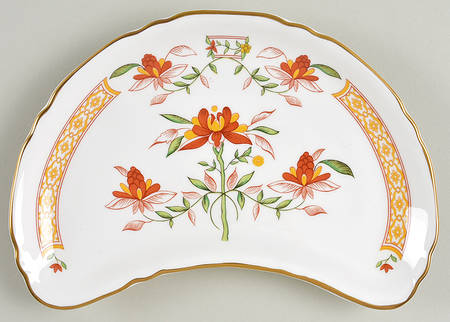 Chamberlain Orange Crescent Salad Plate