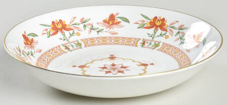 Chamberlain Orange Coupe Soup Bowl