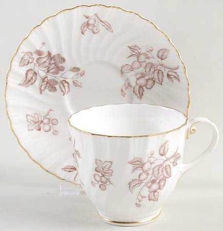 Charmion Brown Footed Cup & Saucer Set