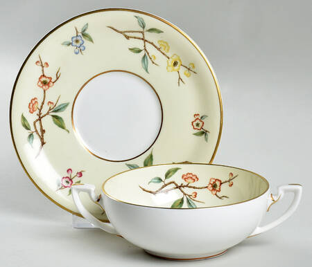 Chevy Chase Flat Cream Soup Bowl & Saucer Set