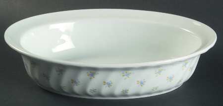 Cottage Flowers 10" Oval Vegetable Bowl