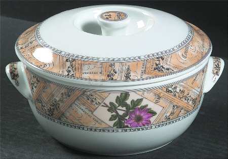 Country Garden 1 Qt Round Covered Casserole