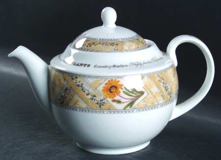 Country Garden Teapot & Lid