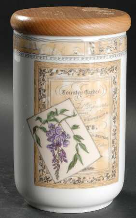 Country Garden Medium Canister & Lid
