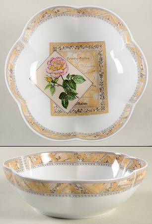 Country Garden 6" Round Scalloped Dish