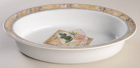 Country Garden 11" Oval Vegetable Bowl