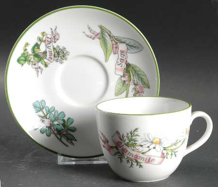 Country Kitchen Flat Cup & Saucer Set