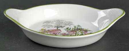 Country Kitchen Eared Round Dish