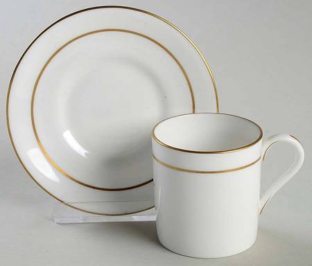 Contessa Flat Demitasse Cup & Saucer Set