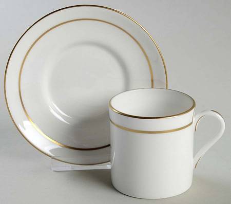 Contessa Flat Demitasse Cup & Saucer Set