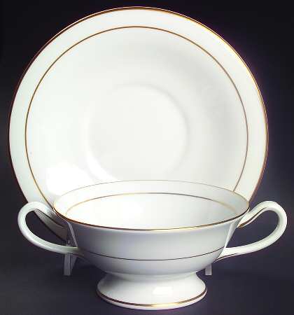 Contessa Footed Cream Soup Bowl & Saucer Set