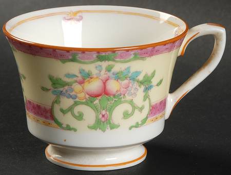 Cordova (Pink Border) Footed Demitasse Cup