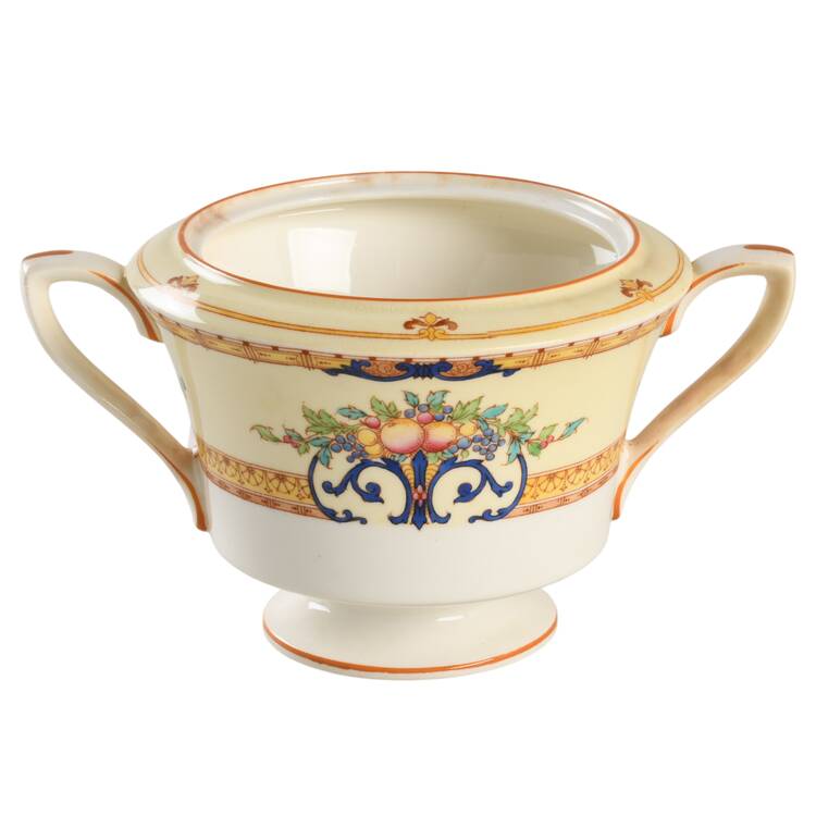 Cordova (Yellow Border)  Sugar Bowl No Lid