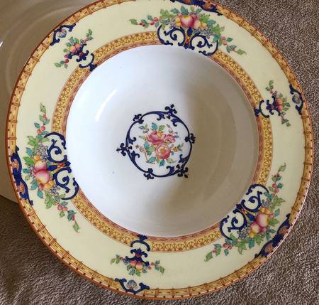 Cordova (Yellow Border)  Rim Soup Bowl