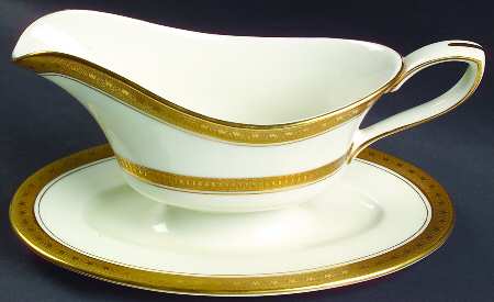 Coronet Gravy Boat with Attached Underplate