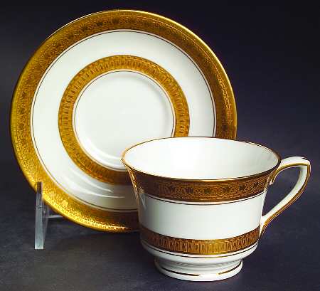 Coronet Footed Demitasse Cup & Saucer Set