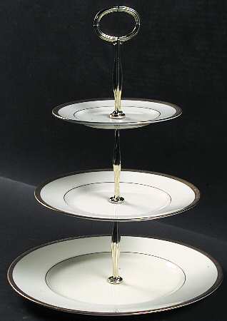 Coventry 13 7/8"-14 1/4" 3-Tiered Serving Tray(DP,SP,BB) HC