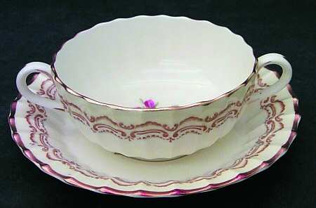 Cromwell Flat Cream Soup Bowl & Saucer Set