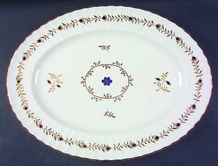 Cumberland Cobalt Blue 15" Oval Serving Platter
