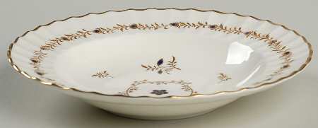 Cumberland Cobalt Blue Rim Soup Bowl
