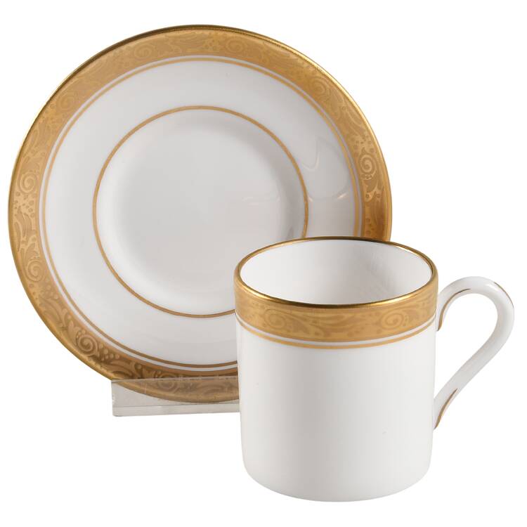 Davenham Flat Demitasse Cup & Saucer Set