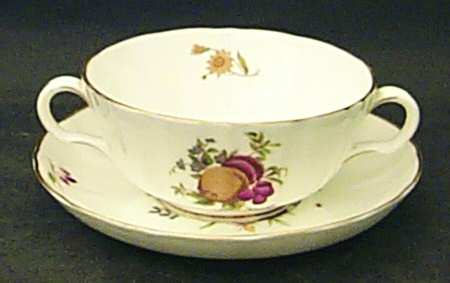 Delecta (Coburg Shape) Flat Cream Soup Bowl & Saucer Set
