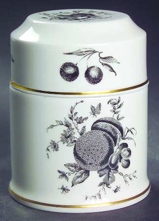 Delecta (Black Design) Small Round Bon Bon & Lid