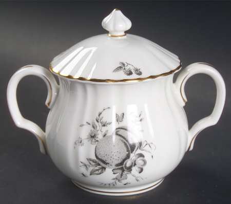 Delecta (Black Design) Sugar Bowl & Lid