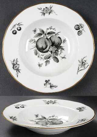 Delecta (Black Design) Rim Soup Bowl