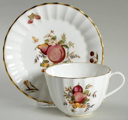 Delecta (Warmstry, Ribbed) Flat Cup & Saucer Set