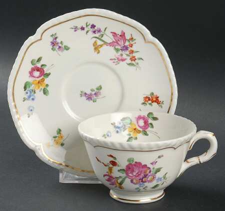 Devon Footed Cup & Saucer Set