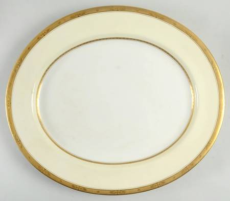 Diana Cream 17" Oval Serving Platter