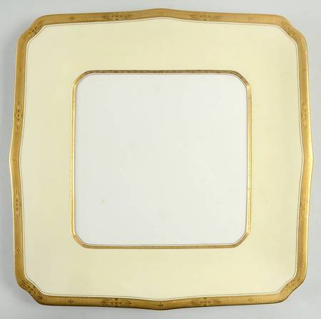 Diana Cream Square Cake Plate