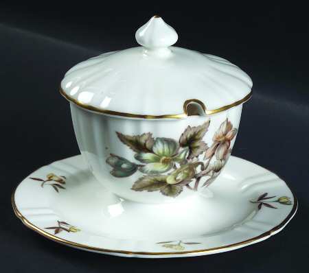 Dorchester (Scalloped, Z2637) Jam/Jelly & Lid w/Attached Underplate