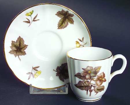 Dorchester (Scalloped, Z2637) Flat Demitasse Cup & Saucer Set