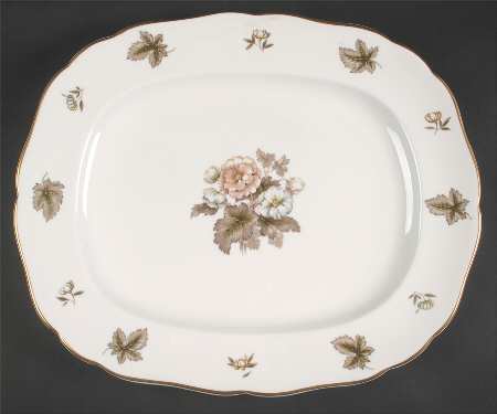 Dorchester (Scalloped, Z2637) 16" Oval Serving Platter