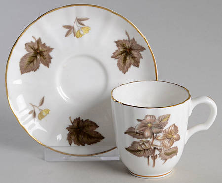Dorchester (Fluted, Z2818) Flat Demitasse Cup & Saucer Set