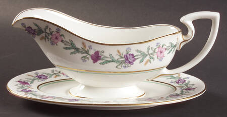 Elysian (White Body) Gravy Boat & Underplate