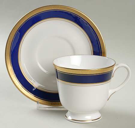 Empire Blue Footed Cup & Saucer Set