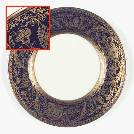 Embassy Cobalt Blue Gold Bread & Butter Plate