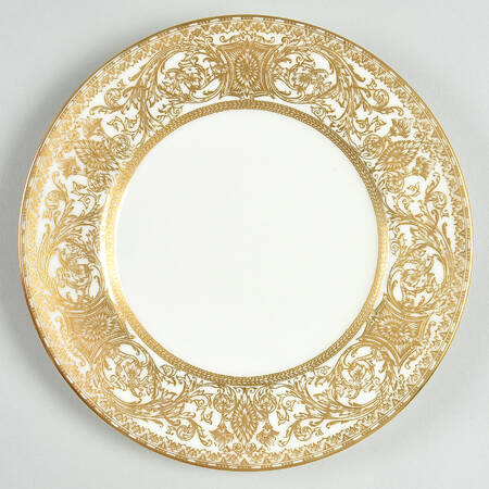 Embassy Cream Rim and Gold Salad Plate