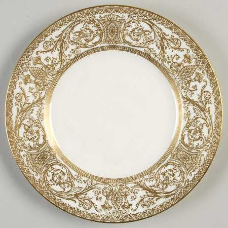 Embassy Cream Rim and Gold Salad Plate
