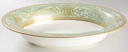 Embassy Light Green 10" Oval Vegetable Bowl