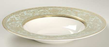 Embassy Light Green Rim Soup Bowl