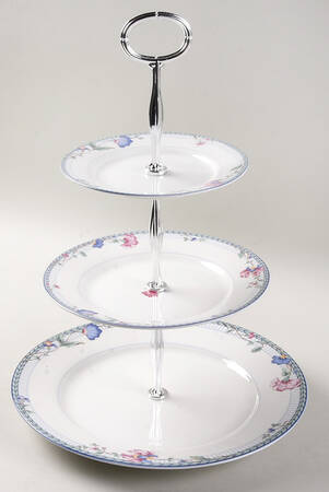 Engadine (No Inner Verge) 13 7/8"-14 1/4" 3-Tiered Serving Tray(DP,SP,BB) HC